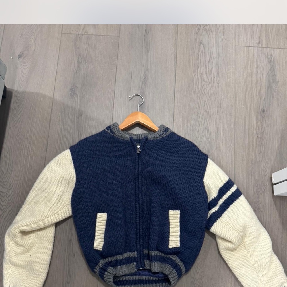 Steve Madden Blue and Cream Sweaters Contemporary Casual